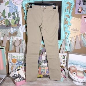 Old Navy Girl’s Size 12 Regular Stretch Khaki  Beige Pants Adjustable Waist Fall